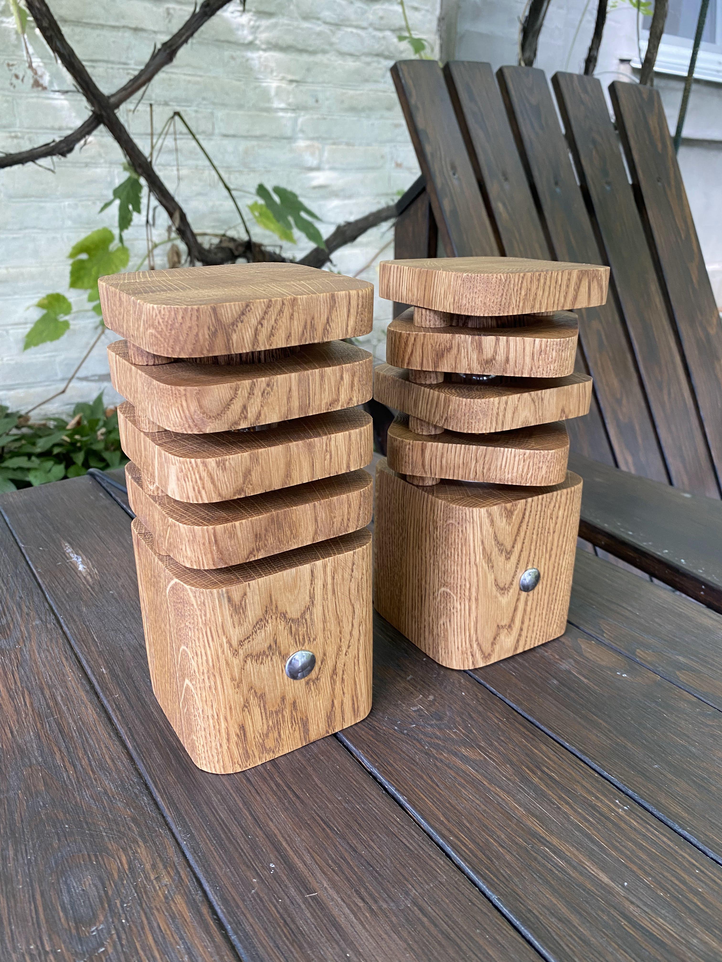 Світильник-нічник із дуба з сенсорним вимикачем (LT-004) - фото 2 Світильник-нічник із дуба з сенсорним вимикачем (LT-004) - фото 2