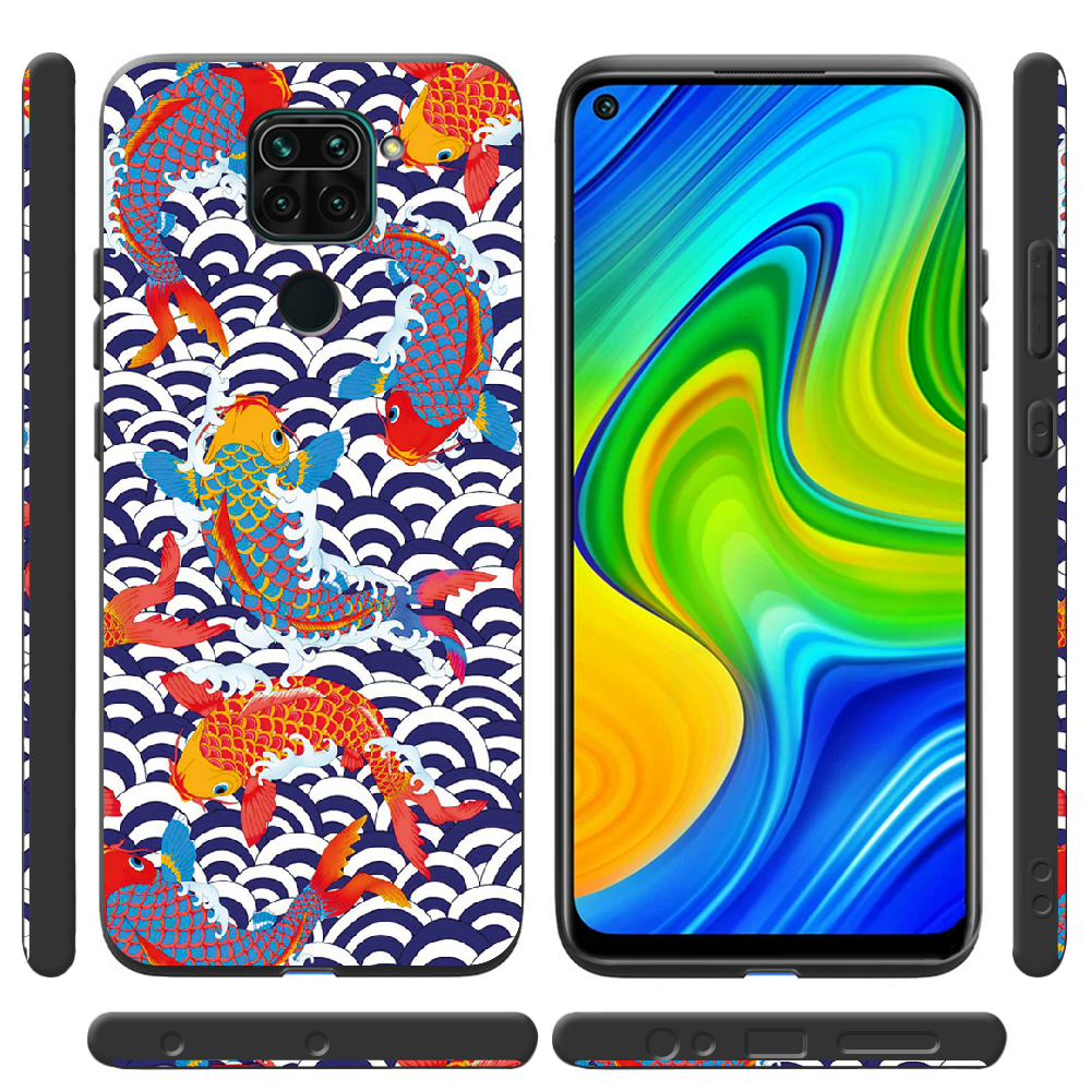 Чохол Boxface Xiaomi Redmi Note 9 Koi Fish Чорний силікон (39801-up2477-41087) - фото 2