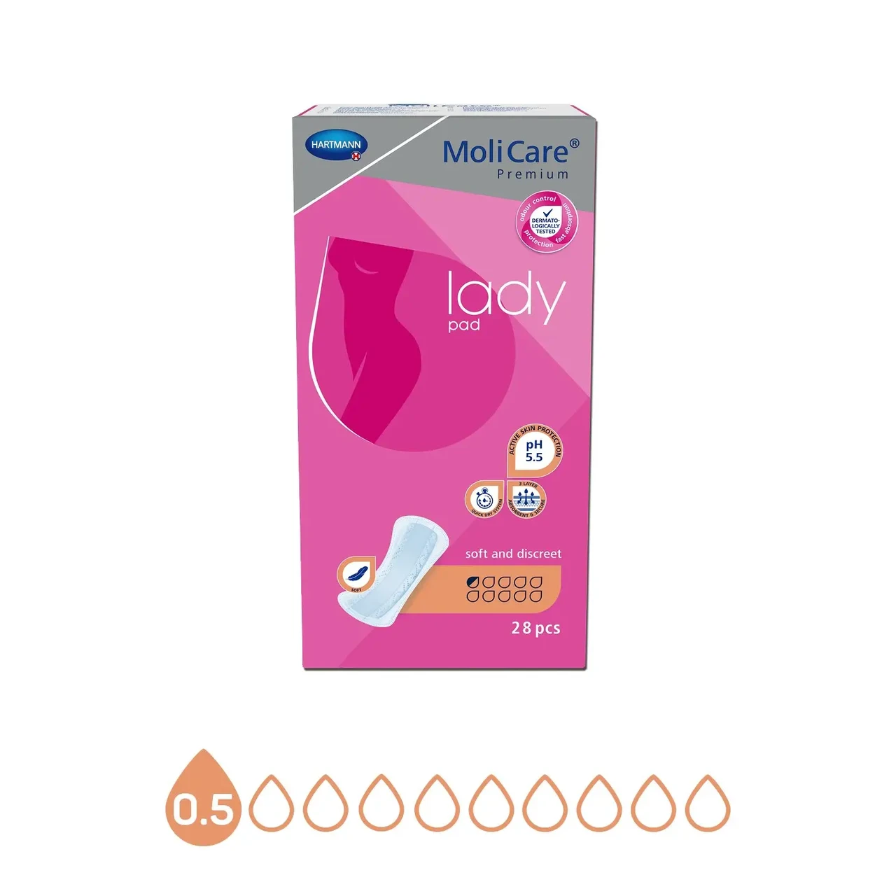 Прокладки урологічні MoliCare Premium lady pad 0,5 краплі 28 шт. - фото 4