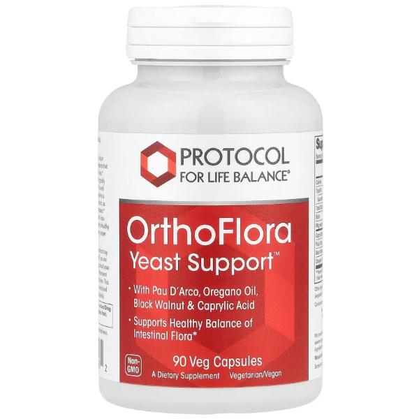 Натуральный комплекс для пищеварения Protocol for Life Balance Ortho Flora Yeast Support 90 вег. капс. (23713042) Натуральный комплекс для пищеварения Protocol for Life Balance Ortho Flora Yeast Support 90 вег. капс. (23713042)