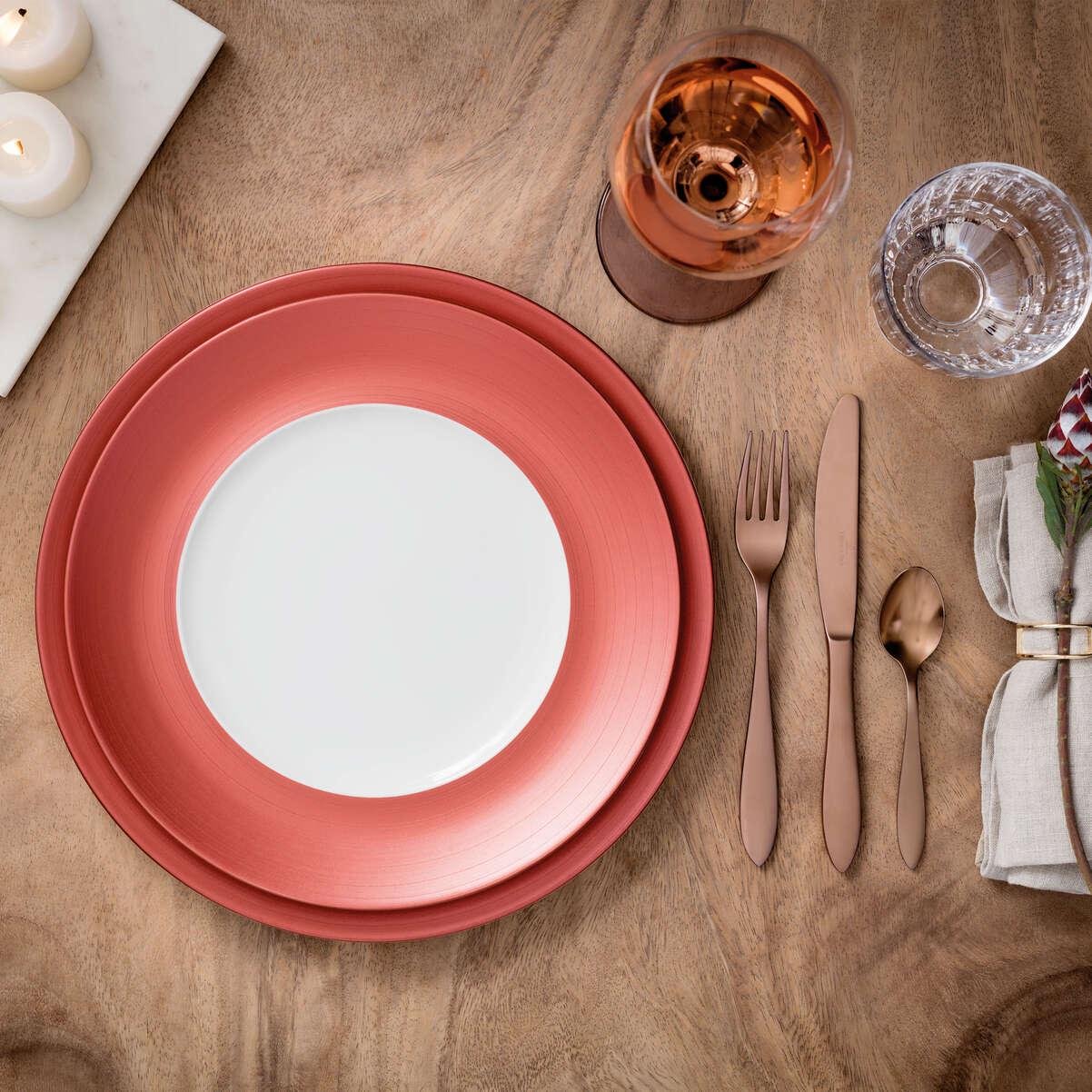 Набор тарелок Villeroy & Boch Manufacture Rock Glow для сервировки 4 предмета Ø 32 см (1042622595) - фото 4