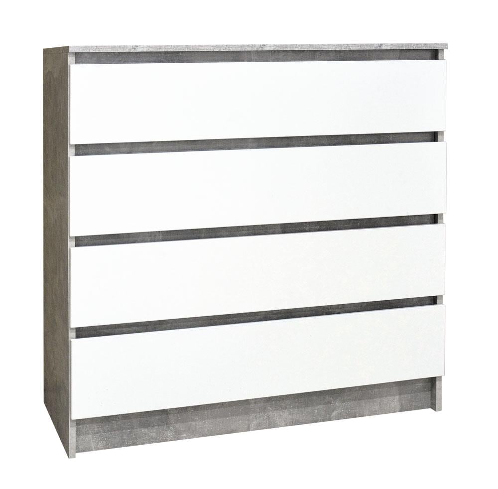 Комод Индастриал 100/4Ш Белый (000-000-480)