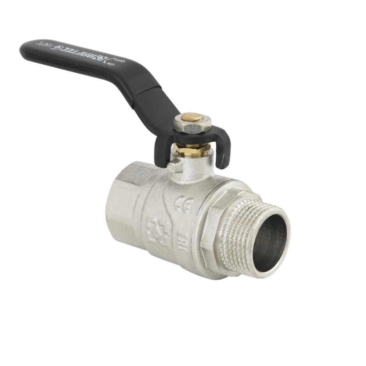 Кран шаровый Raftec PN20 НВ ручка 3/4" Black (51212)