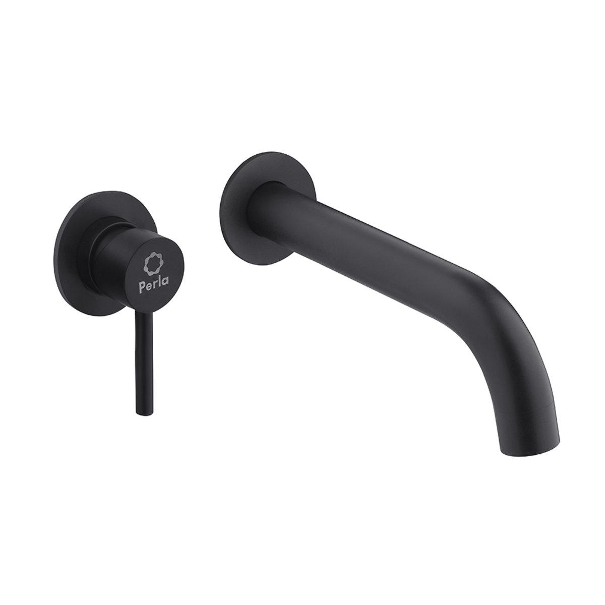 Змішувач для умивальника PERLA SMART нержавіюча сталь Чорний (PUD-PSS7703B)