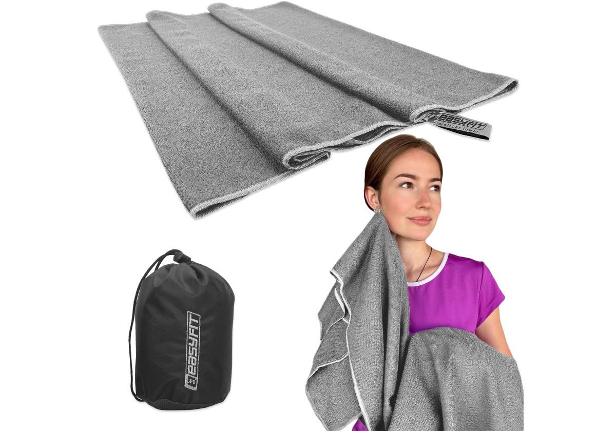 Полотенце из микрофибры EasyFit SilverWing 140х60 см в сумочке (EF-8502-3) - фото 2 Полотенце из микрофибры EasyFit SilverWing 140х60 см в сумочке (EF-8502-3) - фото 2