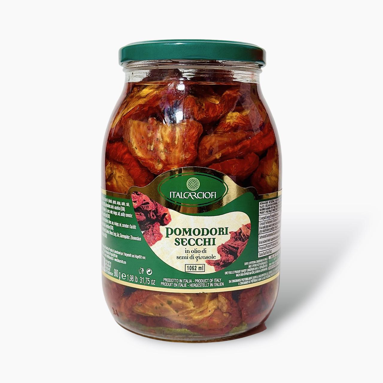 В'ялені томати ITALCARCIOFI pomodori secchi in olio di girasole 900 г (2088778197) - фото 1