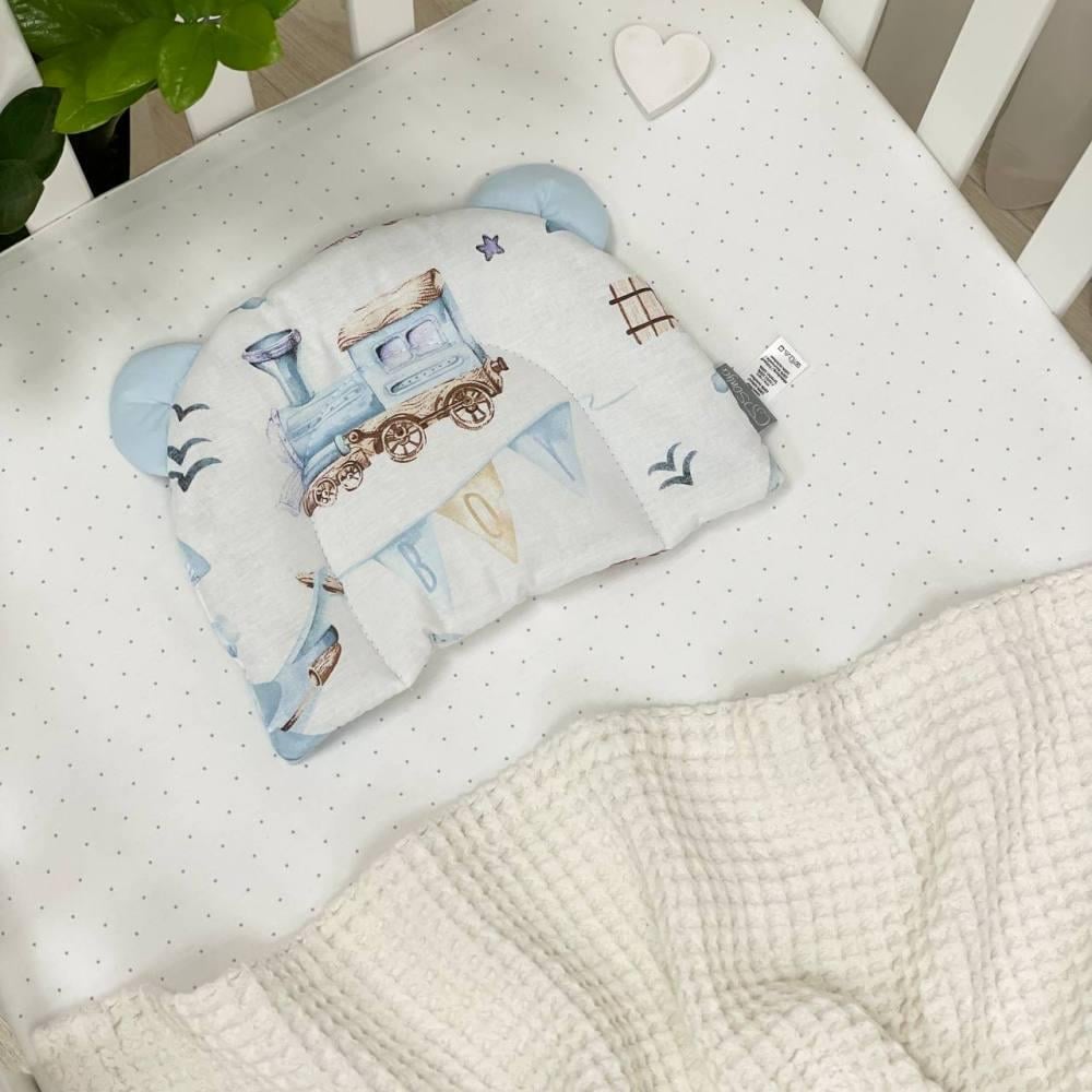 Подушка-позиционер детская Паровозик с ушками 28х21 см (698) Подушка-позиционер детская Паровозик с ушками 28х21 см (698)