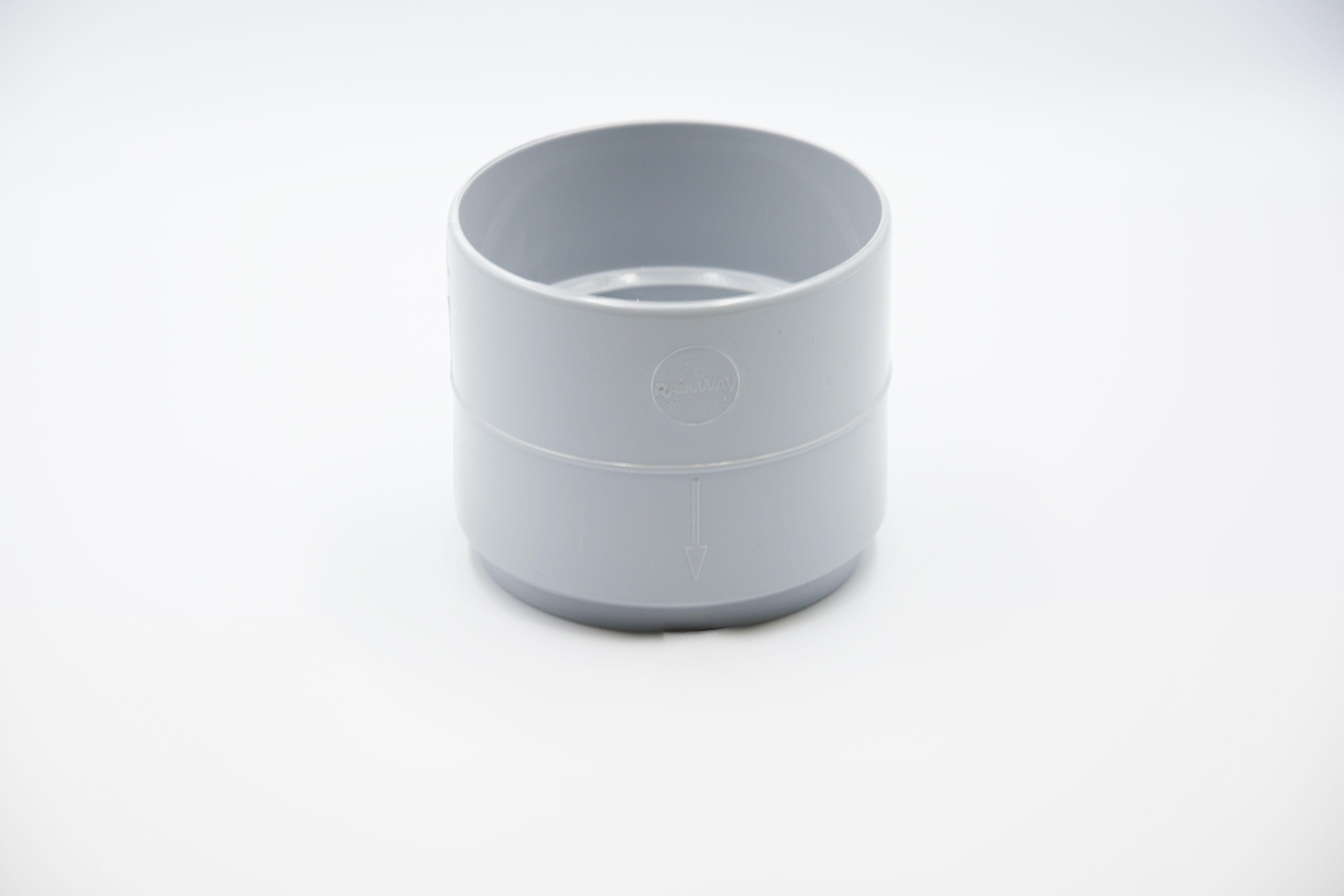 Муфта водосточной трубы RAINWAY D 100 мм Серый RAL 7040 (10.130.14.005.RW) Муфта водосточной трубы RAINWAY D 100 мм Серый RAL 7040 (10.130.14.005.RW)