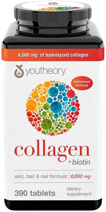 Коллаген Youtheory Collagen Plus Biotin 390 таблеток (2359331700)