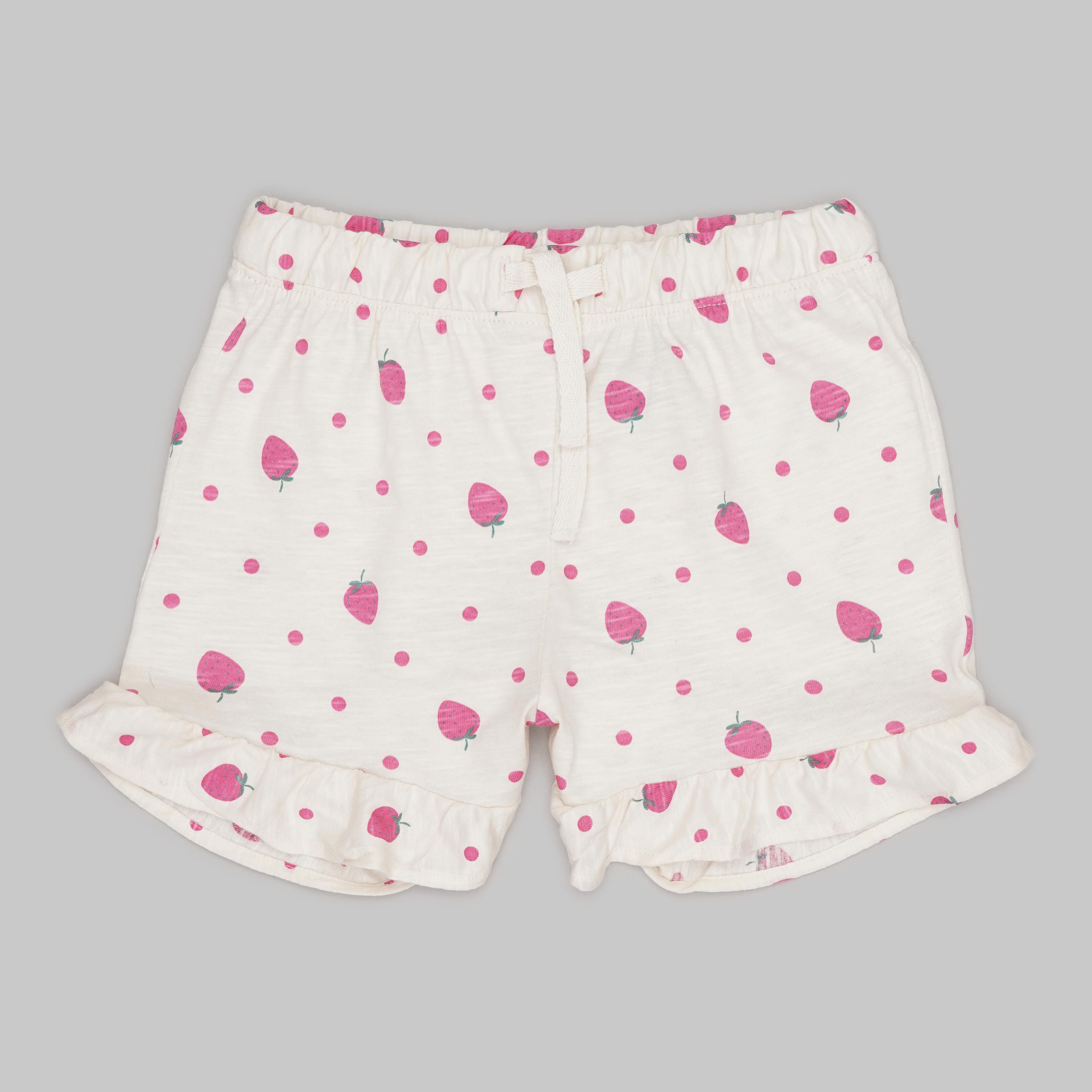 Шорти H&M Візерунок р. 92 см Білий з рожевим (1602640162)