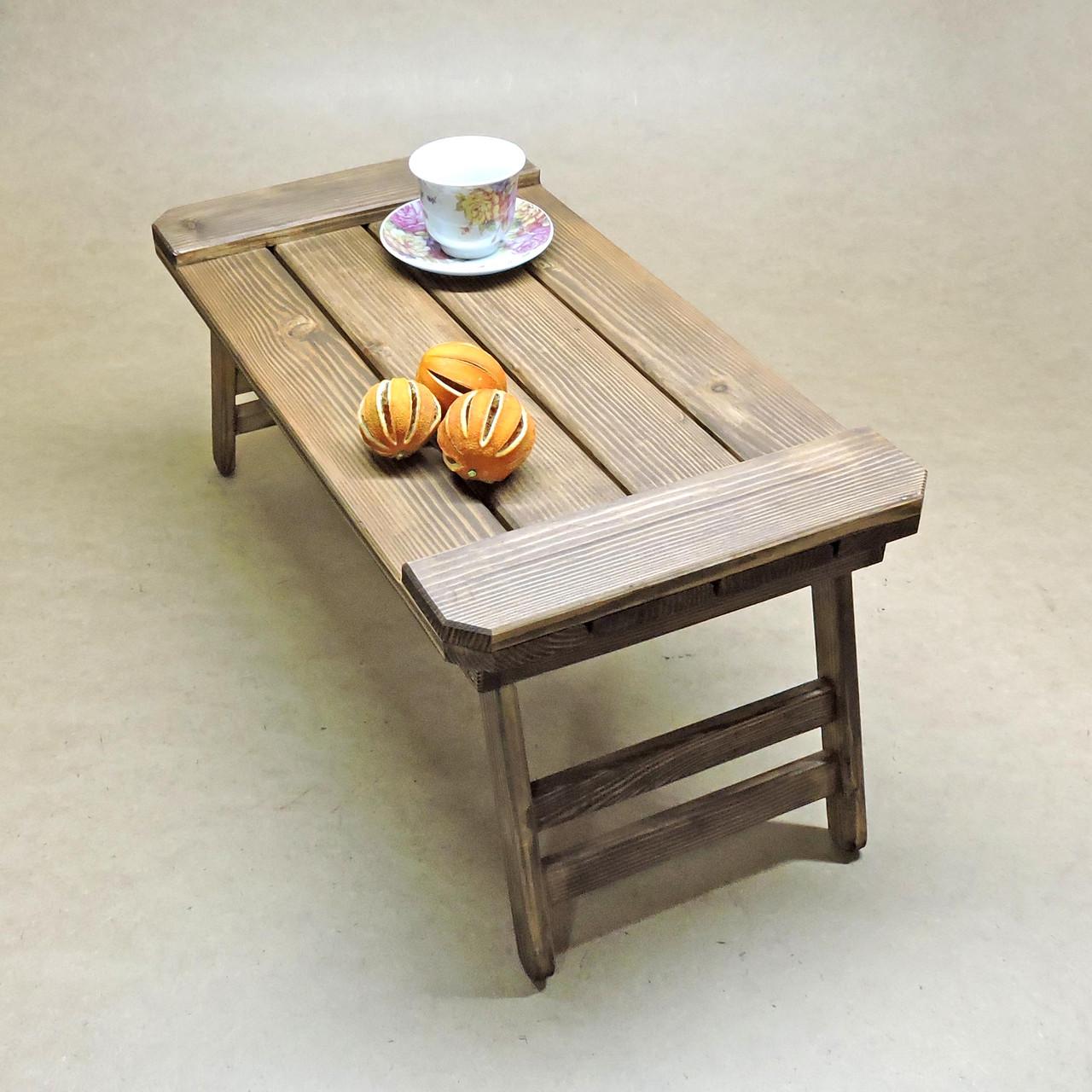 Столик-поднос для завтрака из дерева Огайо Капучино (СТП-000809)