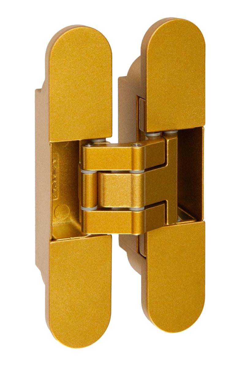 Петля скрытая Axor для межкомнатных дверей с колпачками 24х120 мм Золотой матовый (D5004-00-N03)