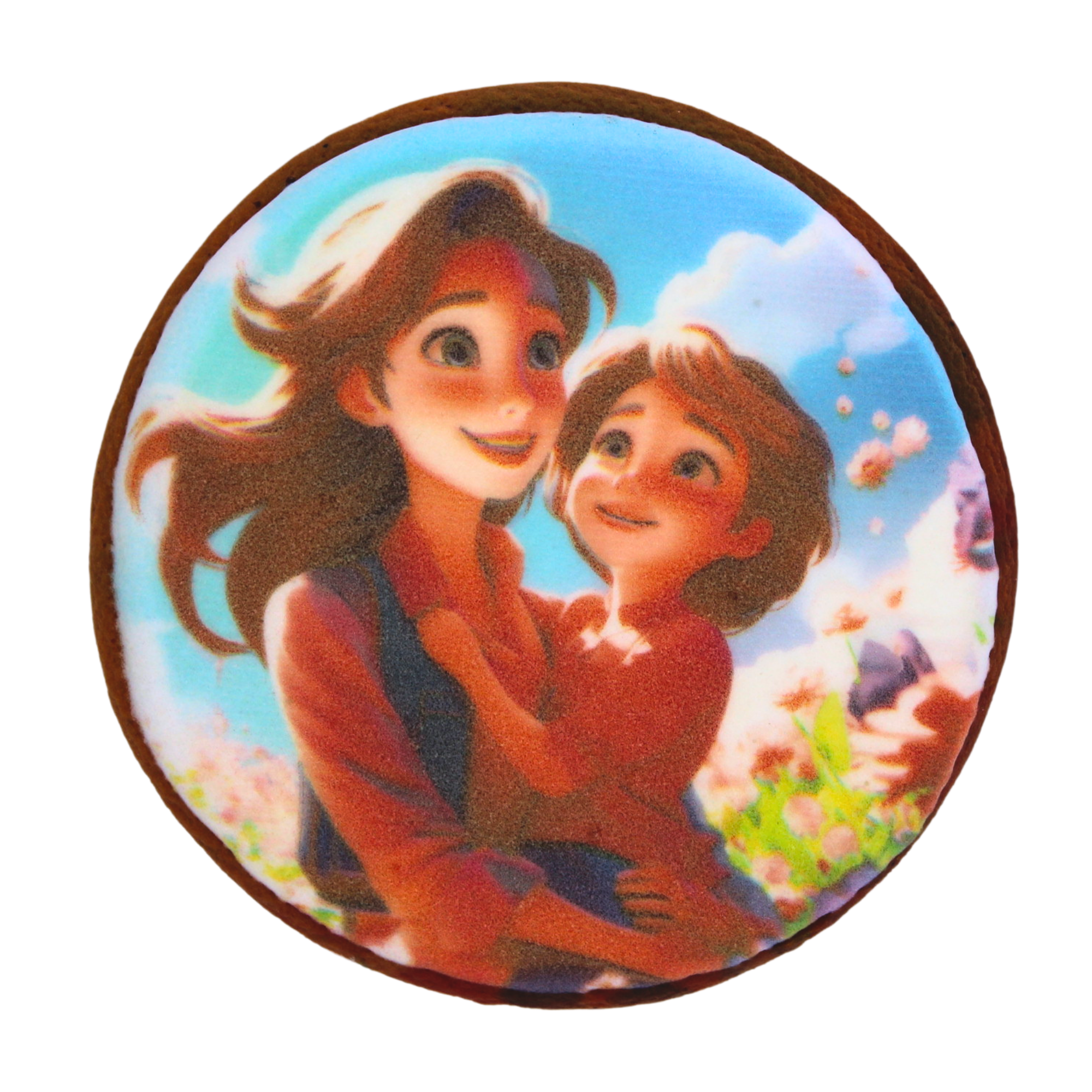 Пряник с принтом Крафт Печиво День Матери Мама с сыном 45 г