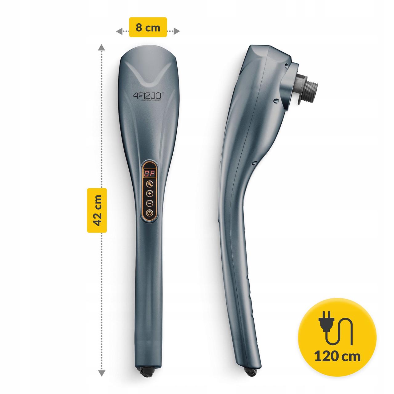 Масажер для тіла вібраційний 4FIZJO Long Stick 7в1 ручний Grey (P-5907739319135) - фото 3 Масажер для тіла вібраційний 4FIZJO Long Stick 7в1 ручний Grey (P-5907739319135) - фото 3