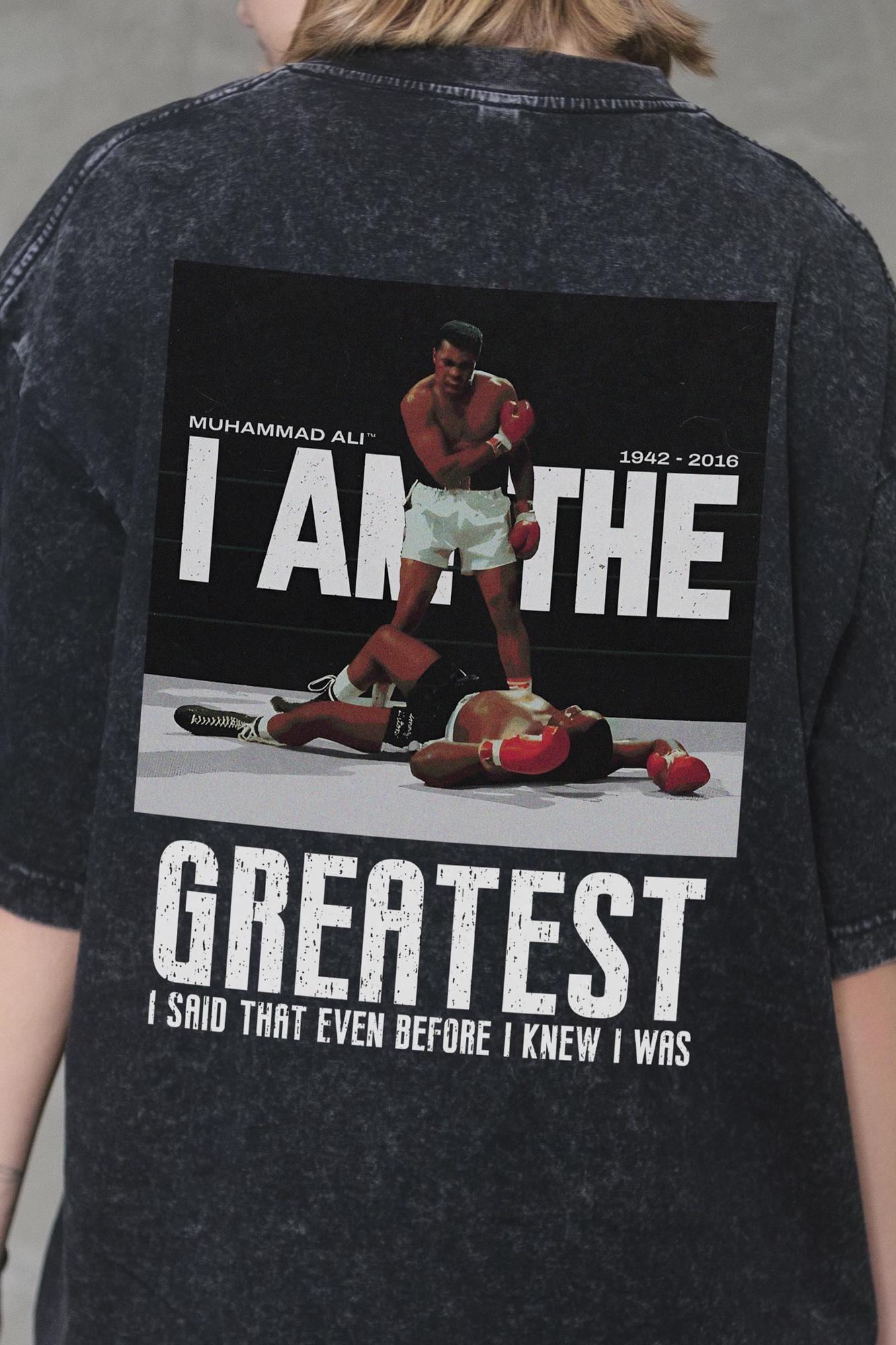Футболка оверсайз Without Washed Muhammad Ali L/XL Black (L/XL8056356 8056357) - фото 6