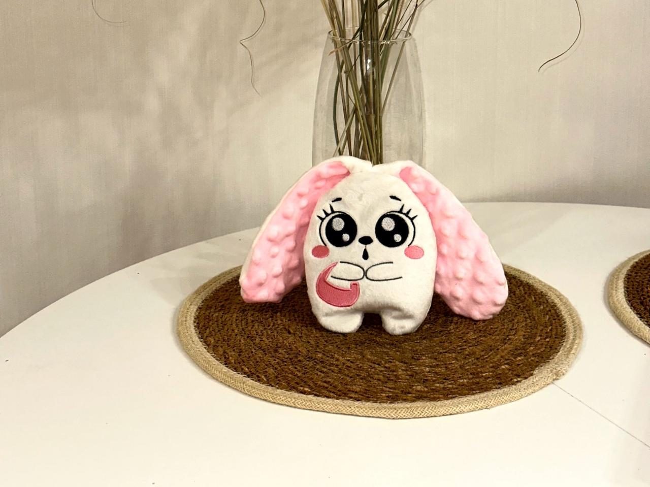 Іграшка-грілка Зайчик для дівчаток з вишневими кісточками (1643524336) - фото 3