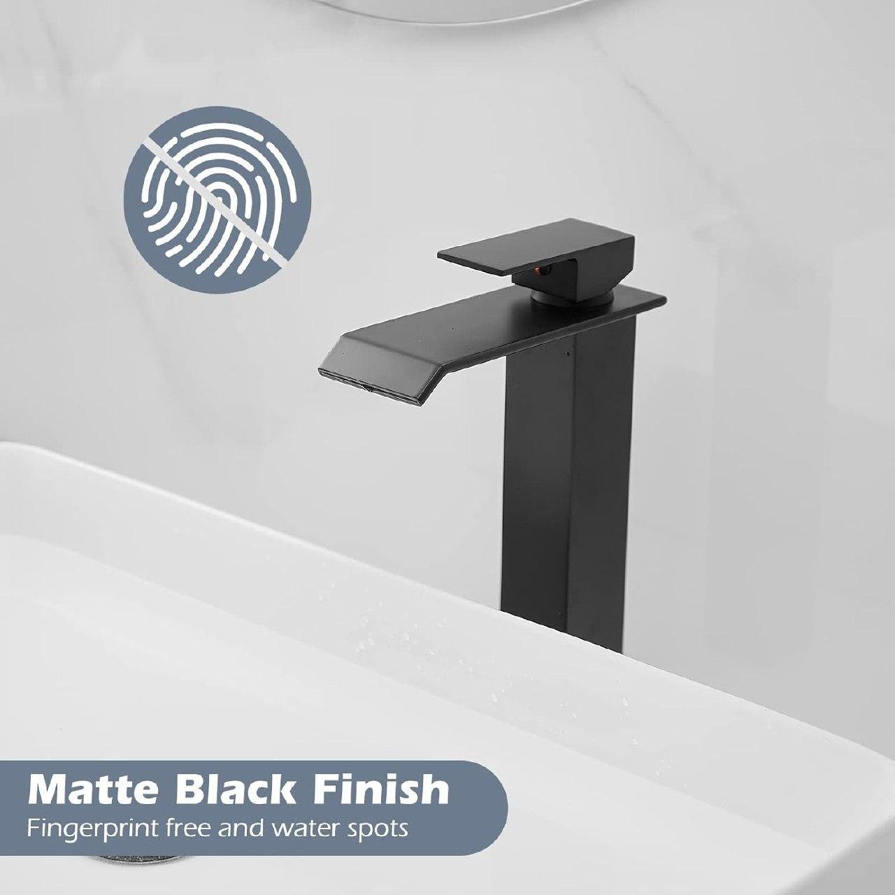 Змішувач для умивальника Epelli Cascade Aldo G Nero високий (2452972021) - фото 2 Змішувач для умивальника Epelli Cascade Aldo G Nero високий (2452972021) - фото 2