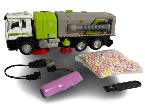 Сміттєвоз на акумуляторі металопластиковий 1:50 зі Світло-звуковими ефектами (1751)