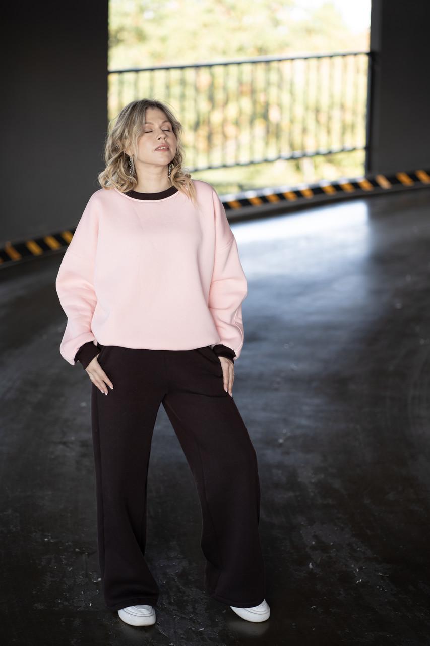 Костюм хлопковый на флисе Юля/Палаццо - фото 5 Костюм хлопковый на флисе Юля/Палаццо - фото 5