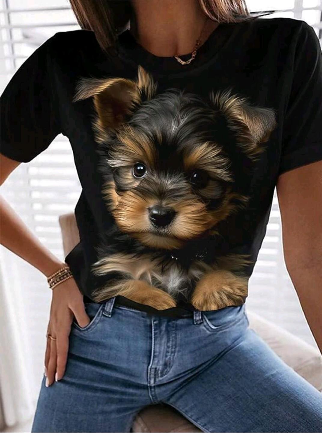 Футболка женская SUMMER DOG S/M Черный (27343179)