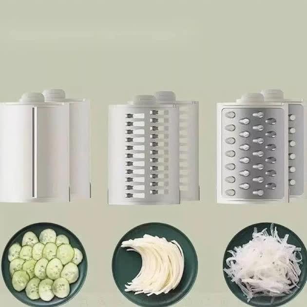 Овощерезка электрическая Vegetable cutter 3в1 50 Вт Белый (28583139) - фото 8