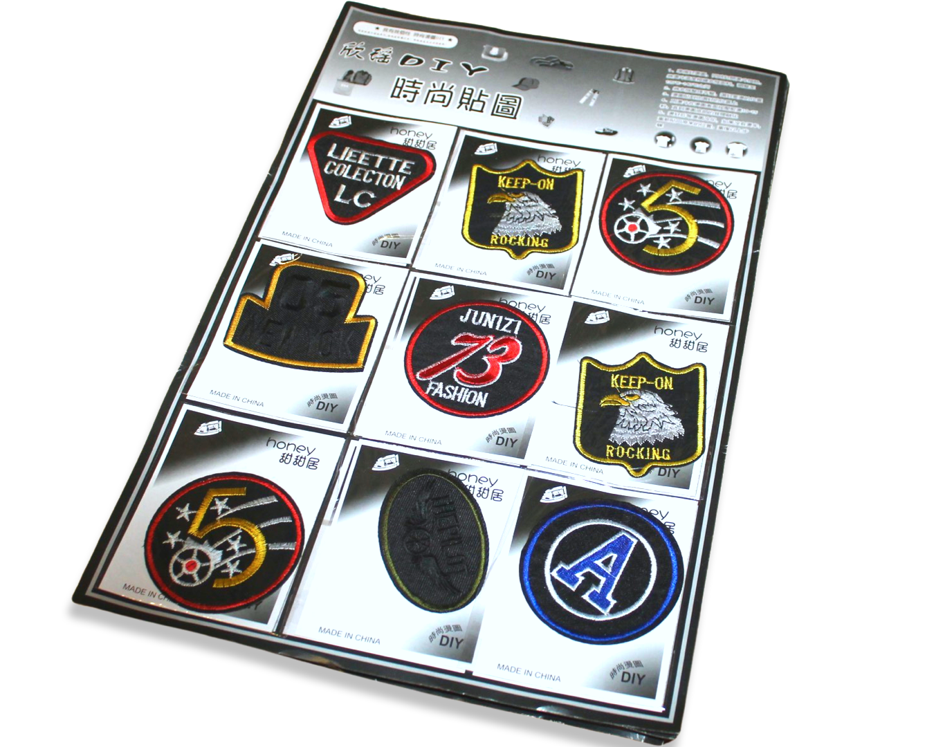 Аппликация для одежды №206 Keep-on 9 шт.7х7 см