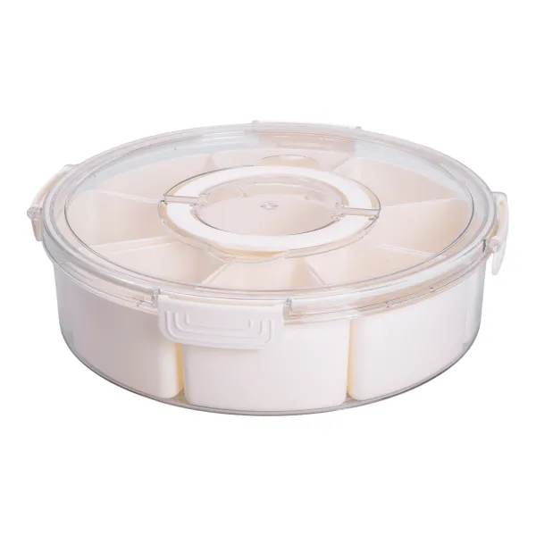 Контейнер-органайзер для зберігання Yiwu на 9 секцій Бежевий (147-107-HP-27-14)