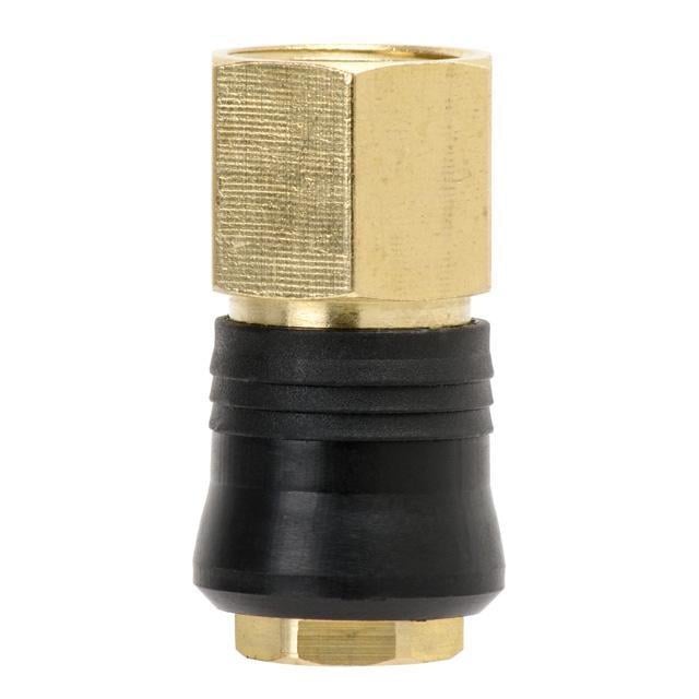 Соединение из латуни с внутренней резьбой универсальное быстроразъемное 1/2" и накладкой INTERTOOL PT-1816 (3-9-PT-1816)