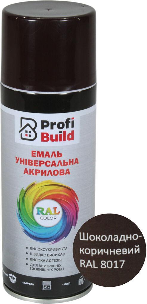 Аэрозольная краска Profi Build RAL 8017 400 мл Темно-коричневый (0102337) Аэрозольная краска Profi Build RAL 8017 400 мл Темно-коричневый (0102337)