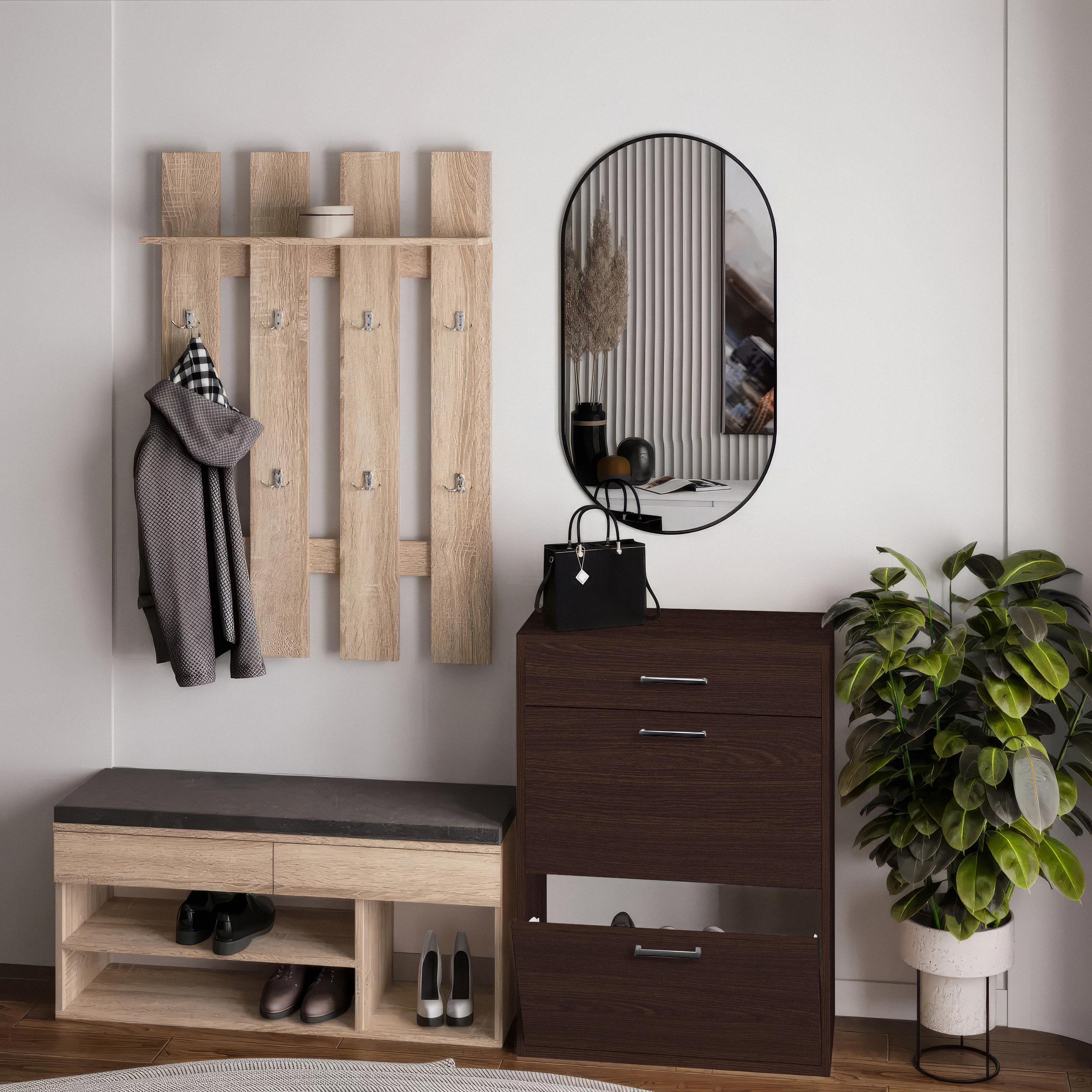 Тумба под обувь для прихожей с ящиком Т207 700х280х920 мм ДСП 16 мм Венге Магия (20259320)