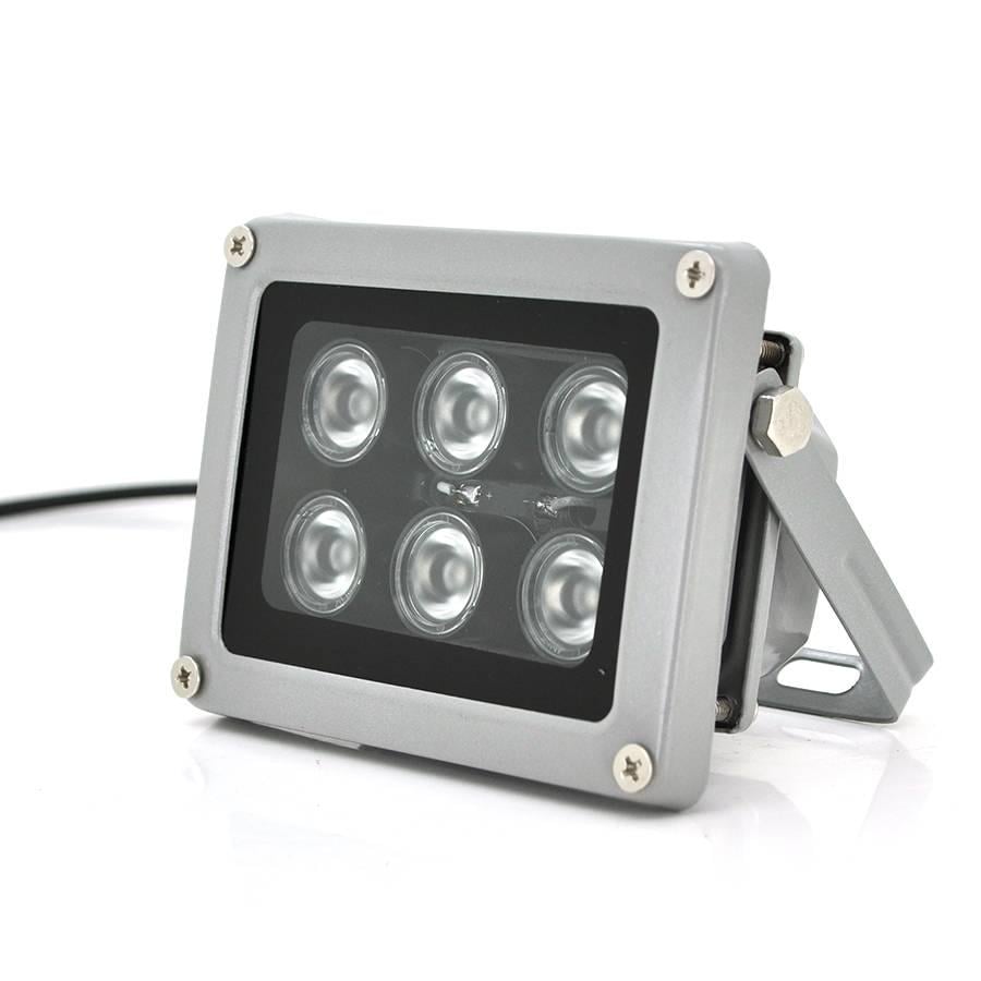 Прожектор спрямований з сутінковим датчиком Yoso 12V 12W 6LED IP66 кут огляду 60° до 30 м 113х84х86 мм (34433)
