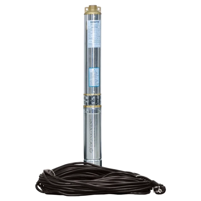 Насос вiдцентровий Dongyin 1,5 кВт H 108/80 м Q 90/60 л/хв d 80 мм кабель 50 м (AKD4548)