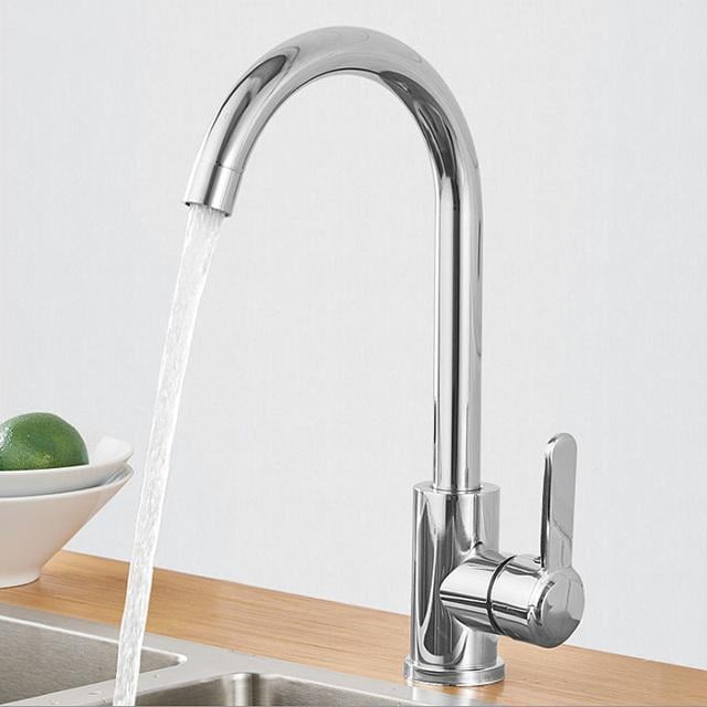 Смеситель высокий Sofo Su_01 для мойки хромированный однорычажный для горячей и холодной воды - фото 5