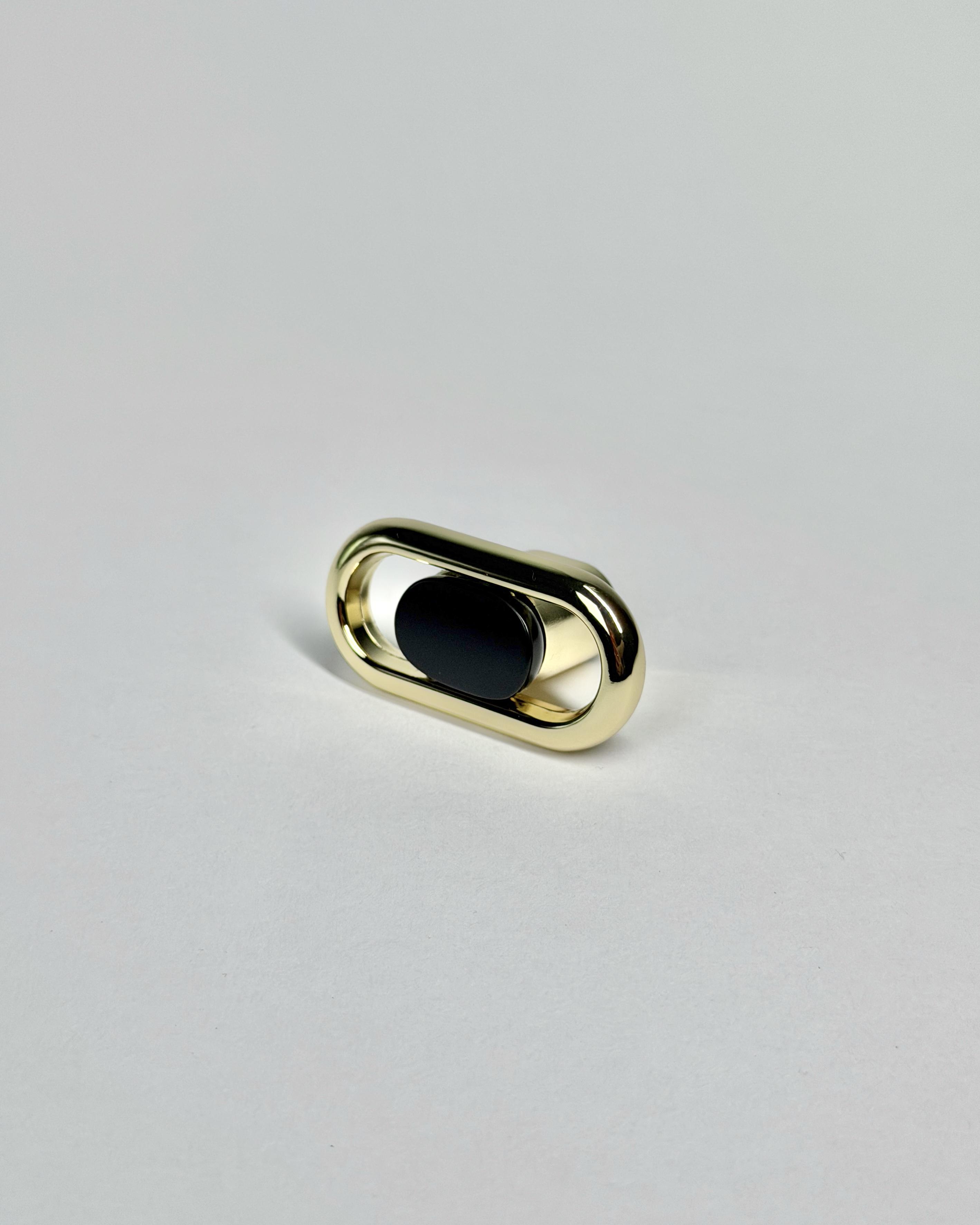 Мебельная ручка Aristo Dot Gold/Black (GO18AGBD46)