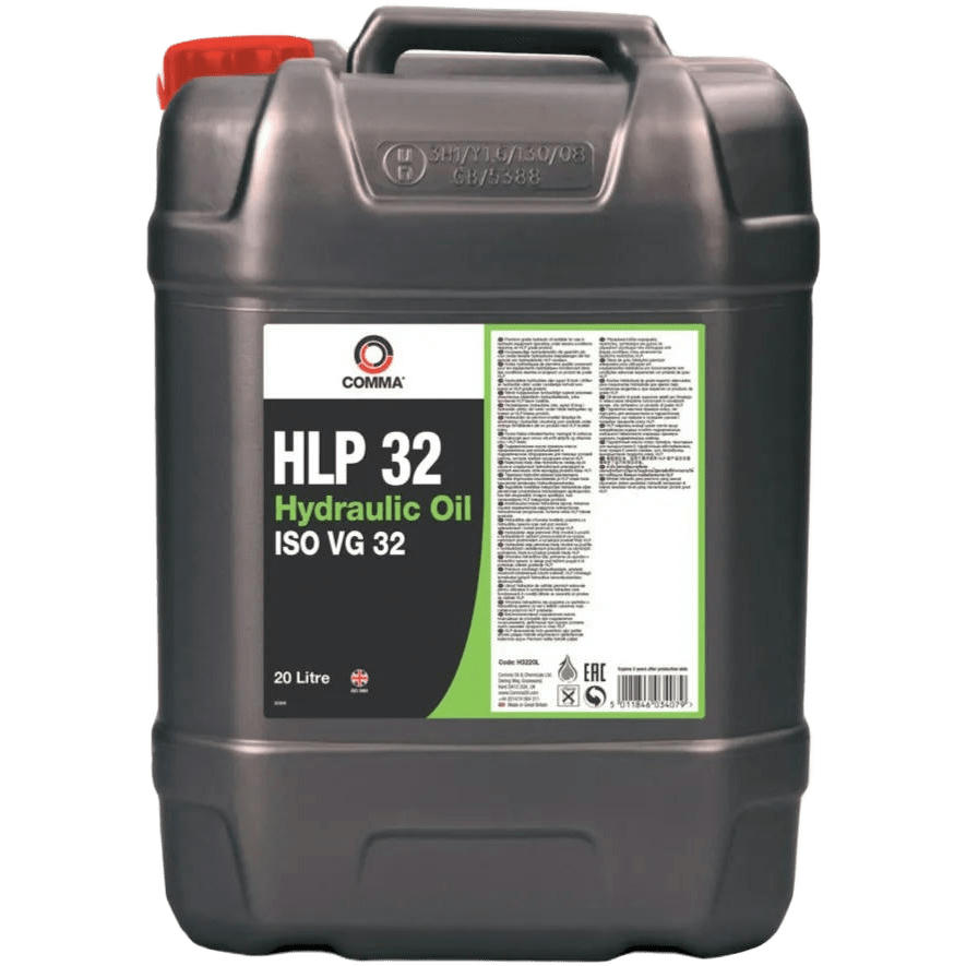 Мастило гідравлічне автомобільне COMMA HLP 32 HYDRAULIC OIL 20 л (H3220L)