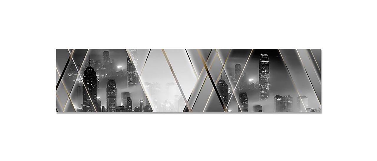 Наклейка виниловая на кухню Zatarga Зеркальный Город 600х2500 мм (1271805754)