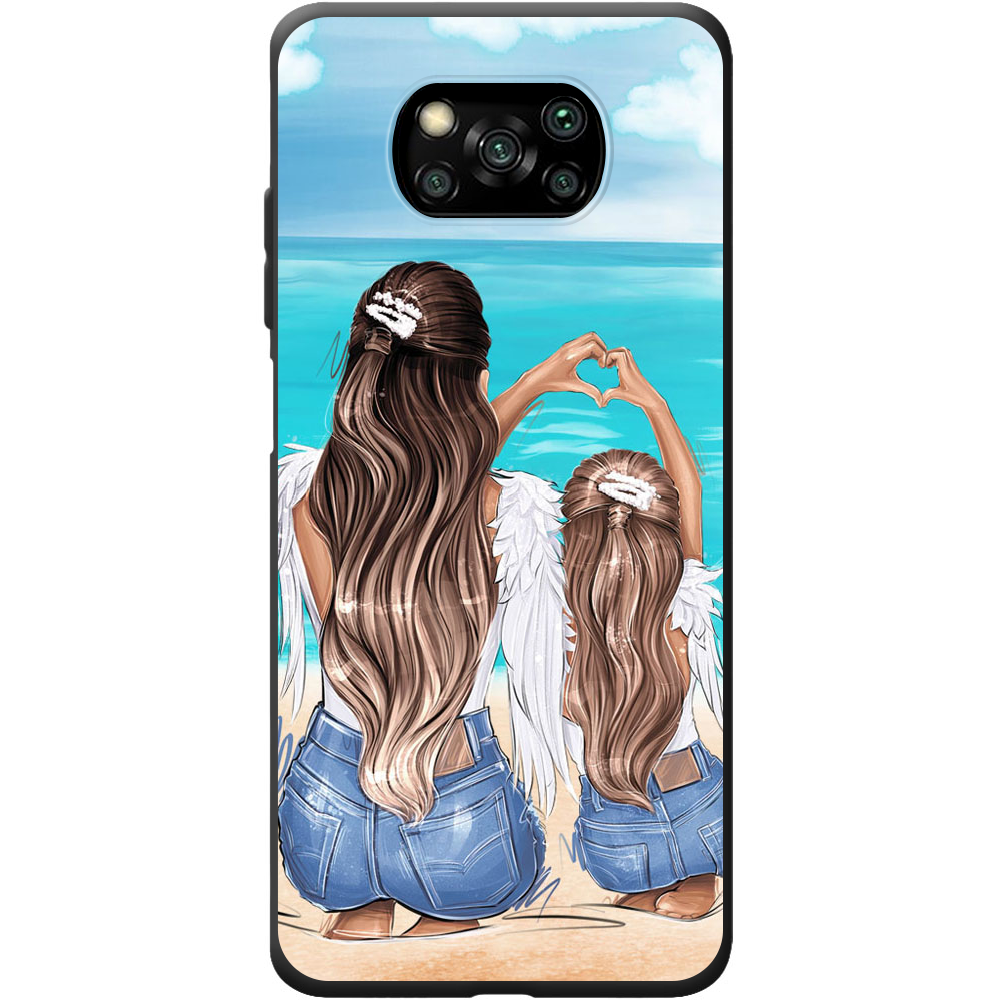 Чехол BoxFace Poco X3 Family Vacation Черный силикон (41288-up2380-41933)
