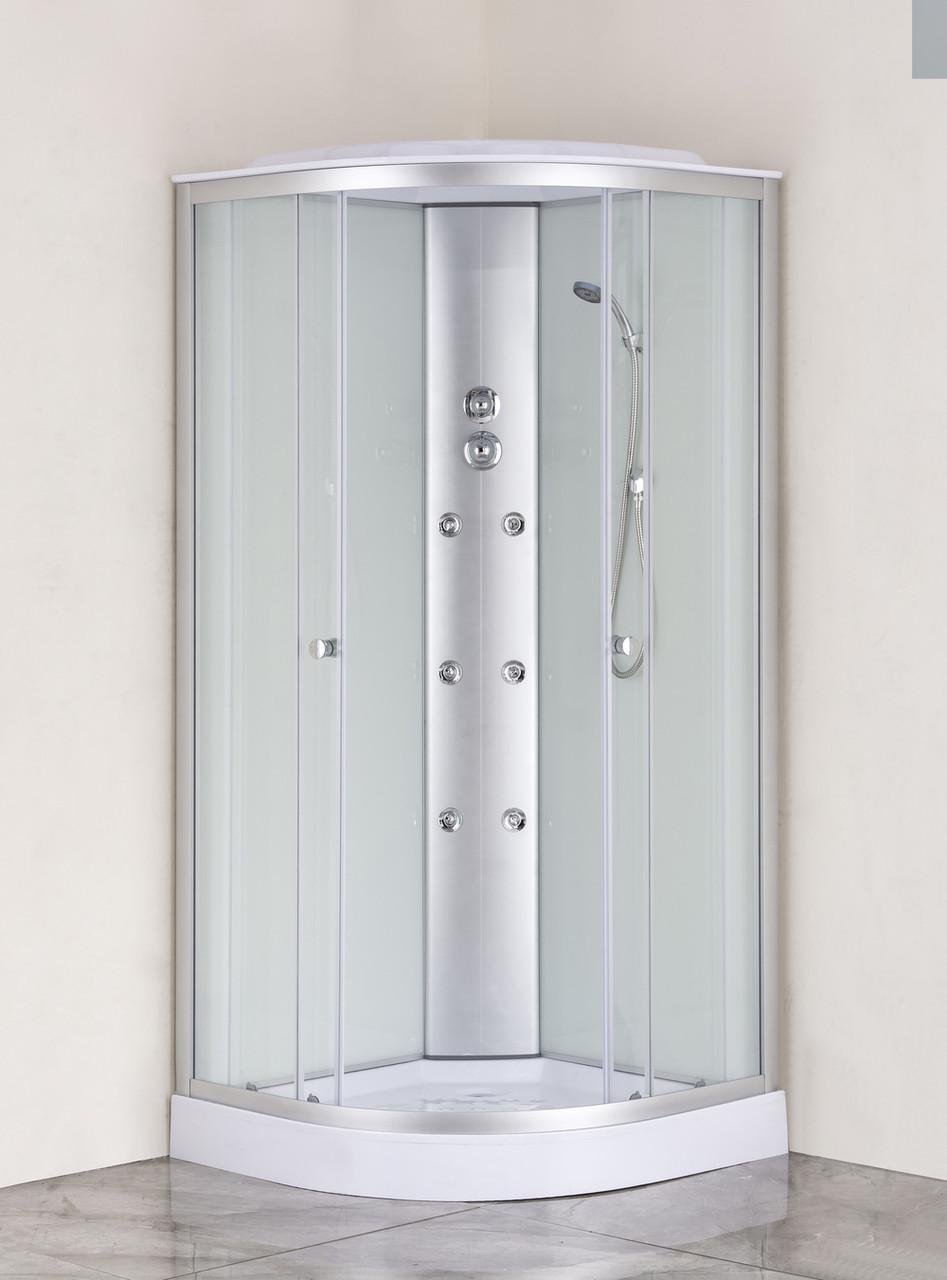 Бокс душевой с гидромассажем MIXXUS STRONG SBH02 FB SATIN низкий поддон 90x90x215 см (MI6890) - фото 3