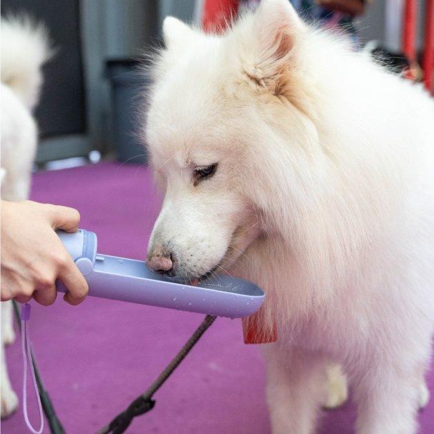 Поилка походная для собак Redminut 300 мл со шнурком Фиолетовый (1604131083) - фото 4 Поилка походная для собак Redminut 300 мл со шнурком Фиолетовый (1604131083) - фото 4