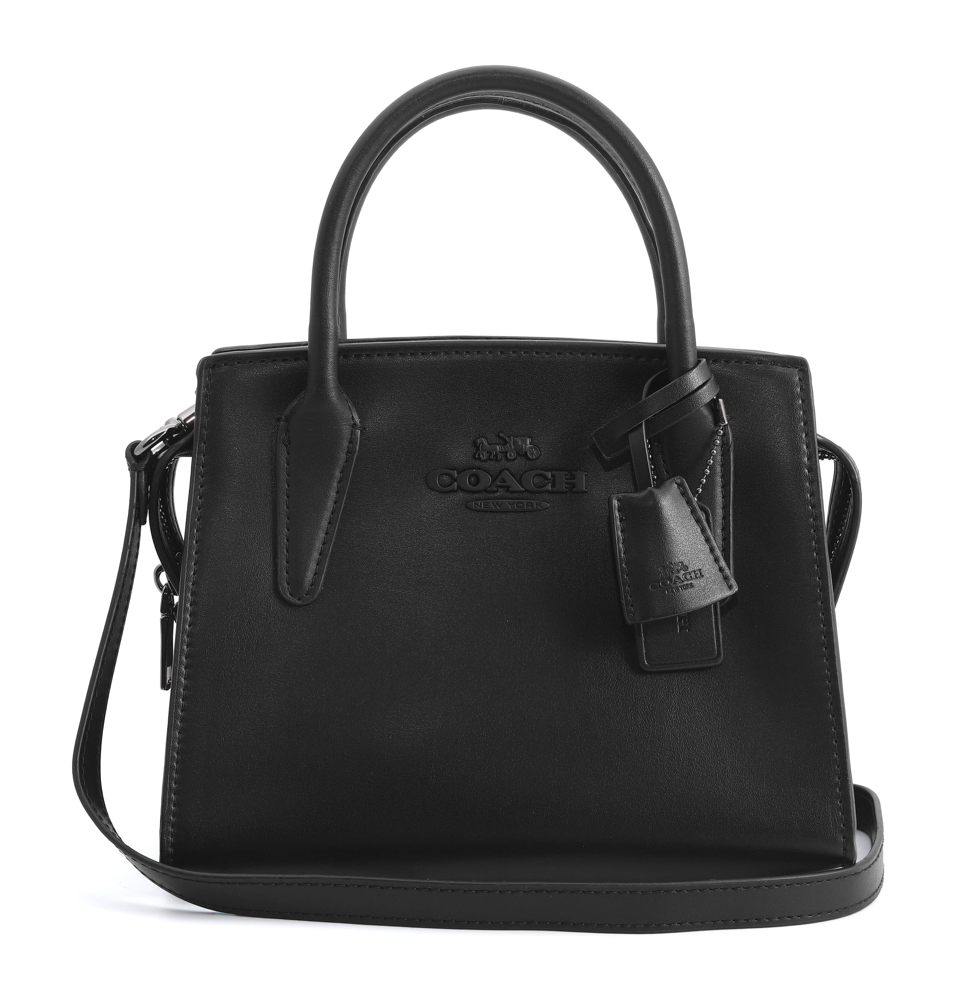 Сумка кожаная Coach Andrea Carryall Black