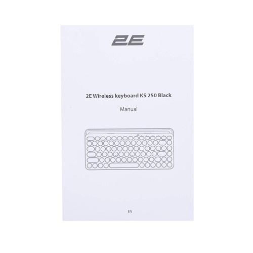 Клавиатура 2E KS250WBK WL BT Black (13103460) - фото 7
