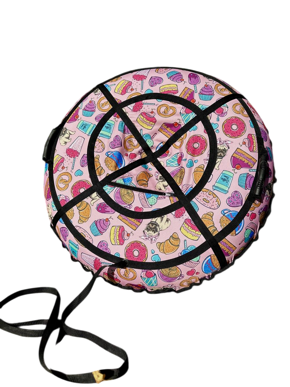 Тюбинг с камерой 100 см Разноцветный (тюб30)