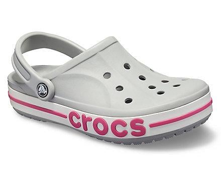 Сабо Crocs Bayaband Clog M4W6 р. 36 23 см Light Grey/Candy Pink (205089-W) - фото 2
