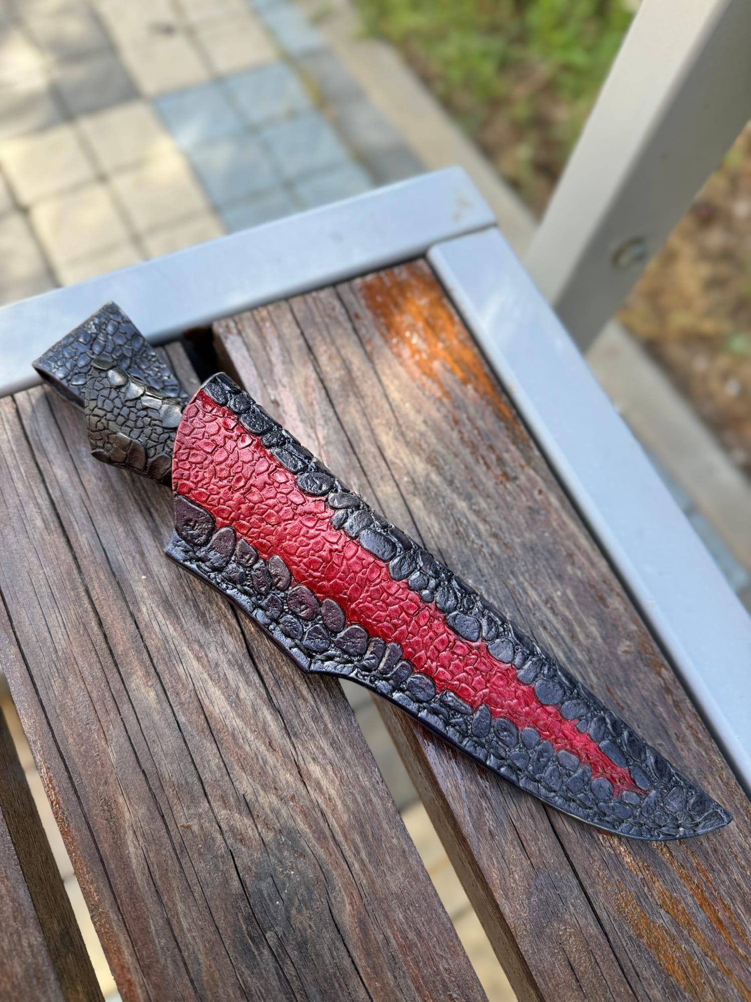 Нож туристический Gorillas BBQ KN207 Раскол сталь ламинат Rex-12 - фото 13