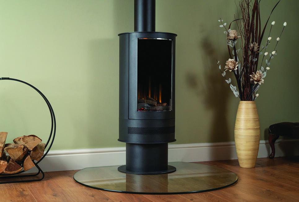 Електрокамін British Fires ASHURST з обігрівом та керамічними дровами - фото 9