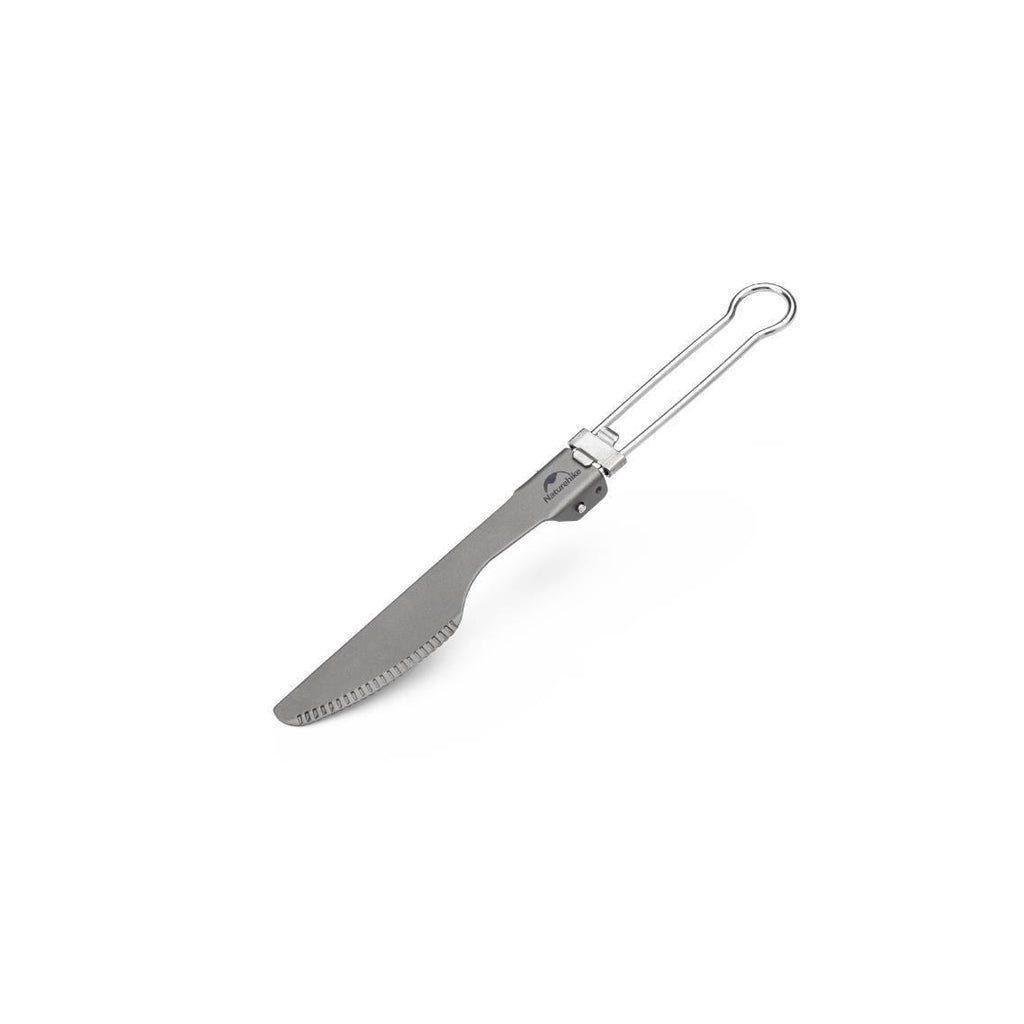 Ніж мисливський Naturehike NH19C001-J титановий з мішечком Сірий (6927595734780)