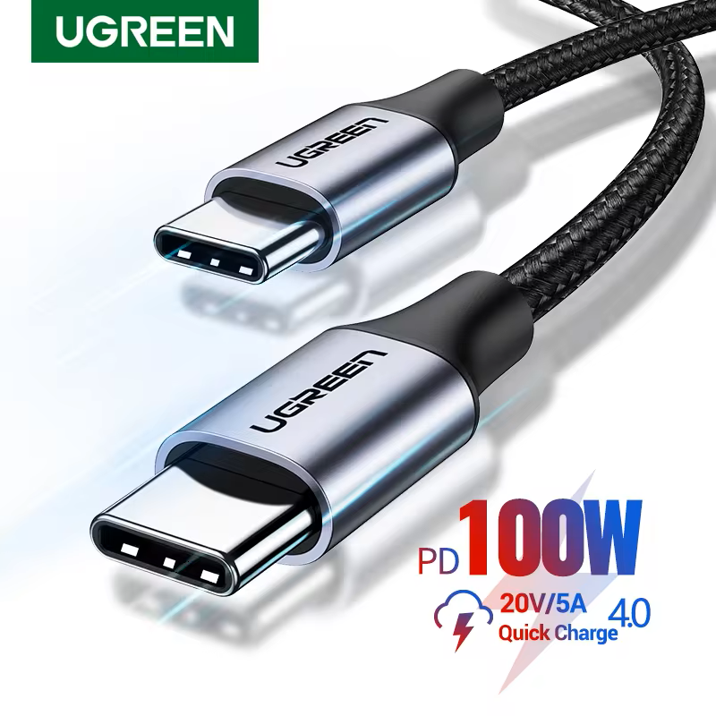 Кабель UGREEN US316 Type-C 5А 100W QC4. 0 1 м Чорний (2000127) - фото 4