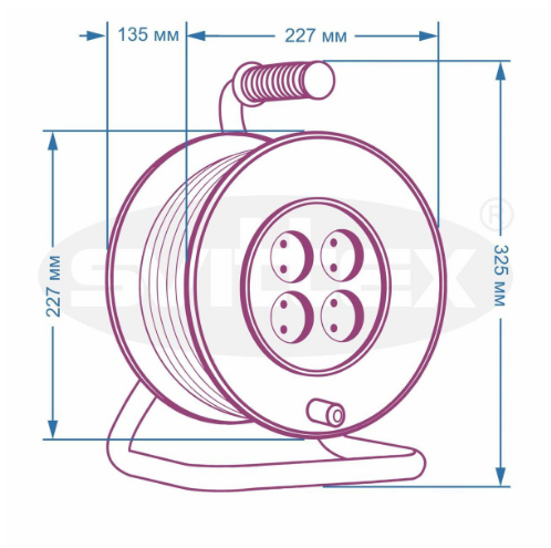 Удлинитель на катушке SVITTEX 25 м (22569977) - фото 2 Удлинитель на катушке SVITTEX 25 м (22569977) - фото 2