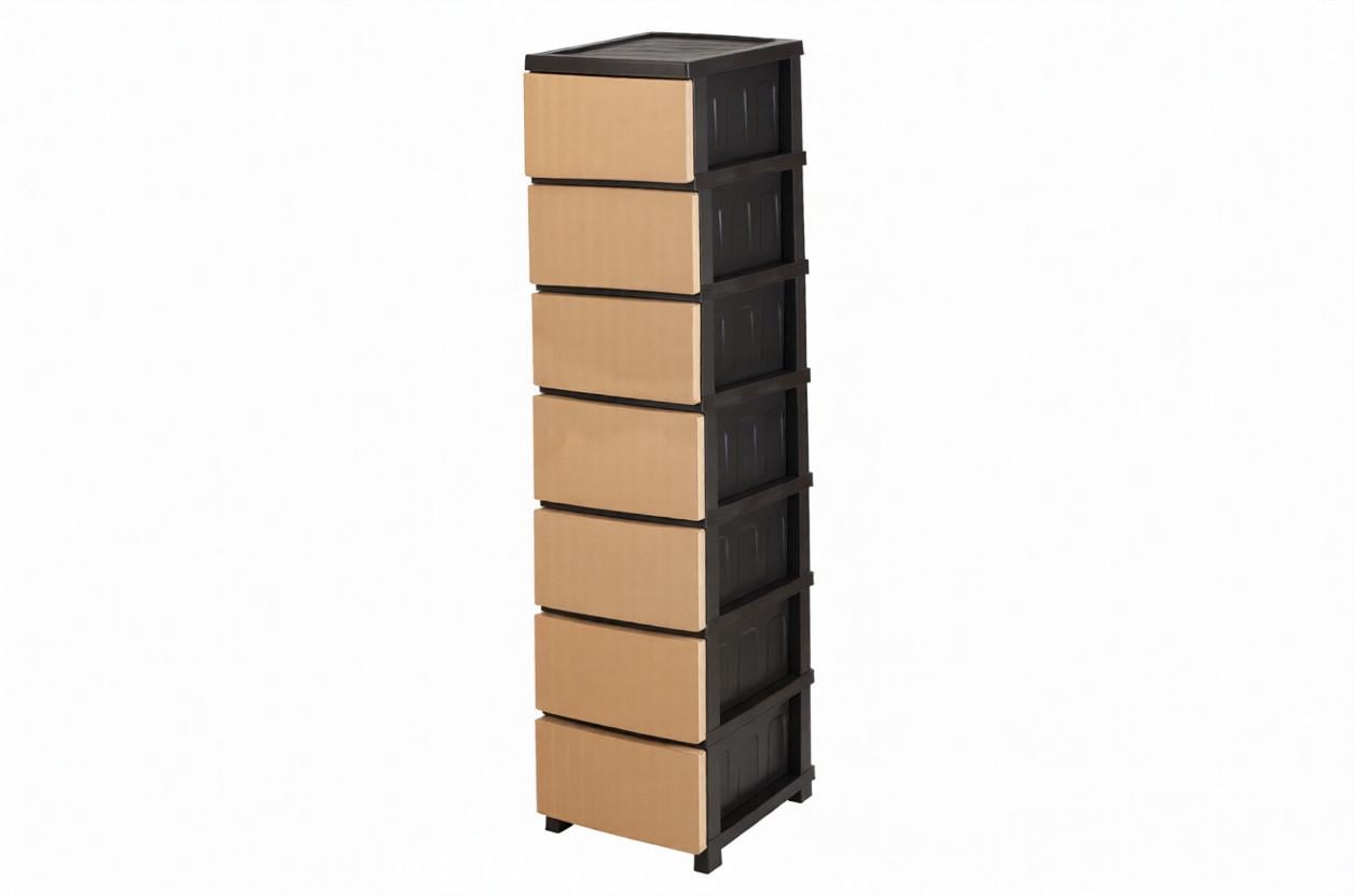 Комод пластиковый RIO Dark beige (8-12-10471)