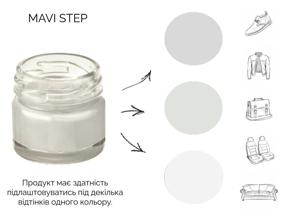 Крем для взуття та шкіри Mavi Step Creme de Beaute 25 мл Сірий (C01/119/025) - фото 3